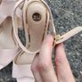 leather peeptoe heels Image 2