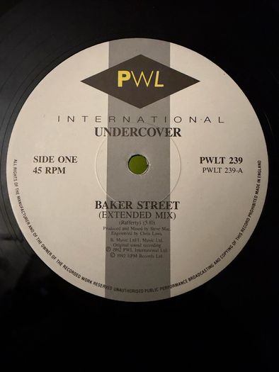 Undercover Baker Street Original 1992 UK 12inch PWL International