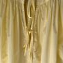 blouse LAutre Chose Yellow Cotton Blouse Size 42 Puff Sleeve Tie Neck Made in Italy Image 5