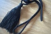 Black Curtain Tie Back