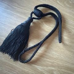 Black Curtain Tie Back