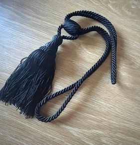 Black Curtain Tie Back