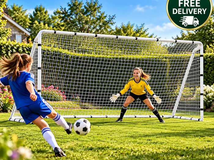 Football Goal 12ft x 6ft Heavy Duty Garden Soccer Goal