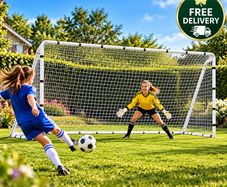 Football Goal 12ft x 6ft Heavy Duty Garden Soccer Goal
