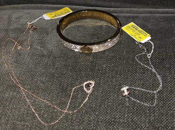 Michael Kors 3 piece Jewellery 2 Necklaces and Bangle Brand-new