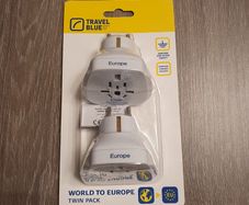 UK To Europe Plug Adapter pack of 2