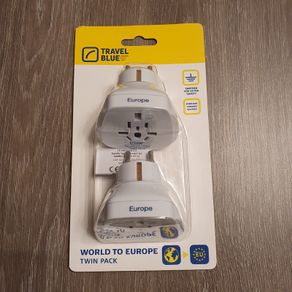 UK To Europe Plug Adapter pack of 2