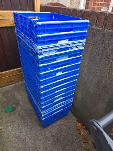 15 x Stacking Nesting Crate Ventilated