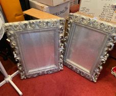 2 x silver mirrors
