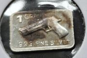 1 gram Silver .999 Bar