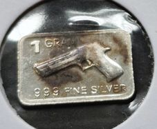 1 gram Silver .999 Bar