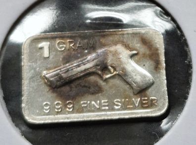 1 gram Silver .999 Bar