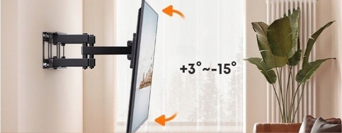 Tv Wall Mount Bracket Tilt Swivel Full Motion 32-85"
