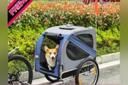 Pet Bicycle Trailer Foldable Dog Cat Bike Carrier with Suspension (FREE SHIPPING)