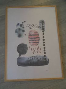 Framed Watercolor/Scandinavian Style Print