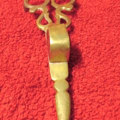 Vintage Brass Candle Wick Scissors / Snuffer