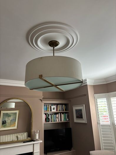 Pair of matching hanging shades