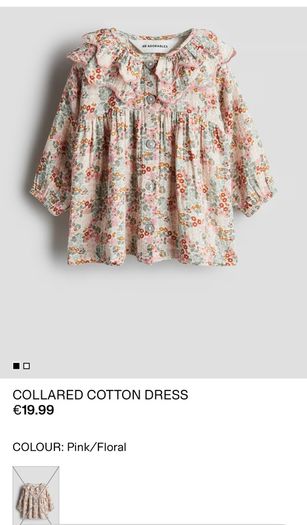 Cotton dress baby girl H&M