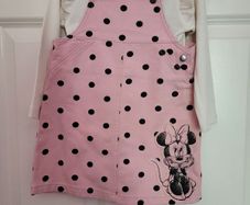 Girls Minnie Mouse Dress Set 12-18mths