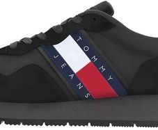 Tommy Hilfiger Men's Sneaker. Sports Shoes, Runners, Black, EU 45, UK 11, US 12