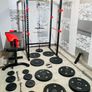 Olympic weight bar power rack bench dumbbells Image 4