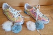 Size 3 iridescent shoes
