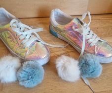 Size 3 iridescent shoes