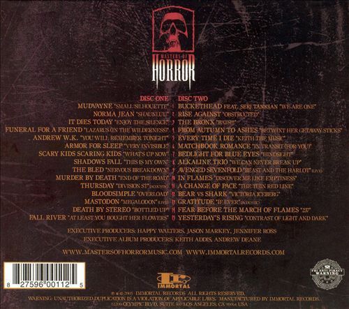 Masters of Horror - Cd Compilation