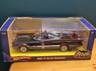 SIGNED Batman '66 Hot Wheels Batmobile 2007 Signed by Adam West and Burt Ward