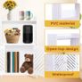 3-Tier Bathroom Storage Cabinet,Freestanding Organizer with Doors and Shelves,Small White Floor Cabinet for Bathroom,Toilet,Office,Living Room,Kitchen,Hallway Small Space Image 3