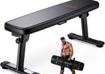Weight Bench Folding Workout Bench with Carrying Handle Flat Home Training Multiuse Fitness Bench (FREE POSTAGE)