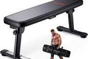 Weight Bench Folding Workout Bench with Carrying Handle Flat Home Training Multiuse Fitness Bench (FREE POSTAGE)
