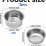 2 Pack 51mm Stainless Steel Espresso Portafilter Baskets Single Double Cup  Precision punched for even extraction, food-grade finish, heat-resistant, easy to clean, fits high-pressure coffee makers Image 2