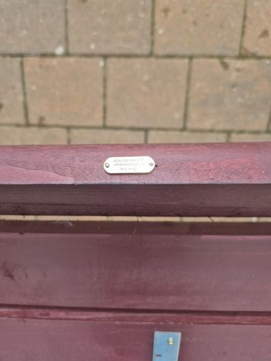 Garden Bench Cast iron fully restored seat outside outdoor garden sitting treated timber decorations, furniture patio  decking, home house cottage ignore flowers pots plants, garden statue chair  swing patio heater bbq hammock sun  farm shop gift