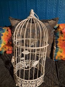 bird cage candle holder