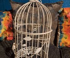 bird cage candle holder