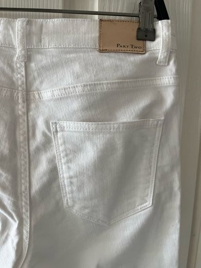 Part Two White Summer Cropped Jeans - W29