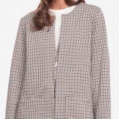 Tom Taylor Cardigan Jacket with Pockets (Brown) One Size