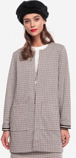 Tom Taylor Cardigan Jacket with Pockets (Brown) One Size