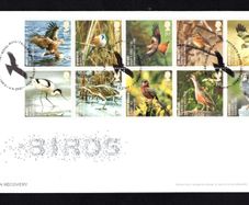 2007 Great Britain Birds - UK Species in Recovery Commemorative Stamps addressed First Day Cover (FDC) with Edinburgh pictorial cancel.