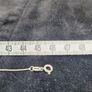 Sterling Silver 925 Box Chain Necklace with Hexagonal Cut Pendant Image 6