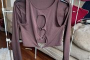 Crop top brown size M