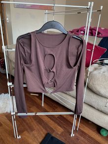 Crop top brown size M
