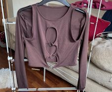 Crop top brown size M