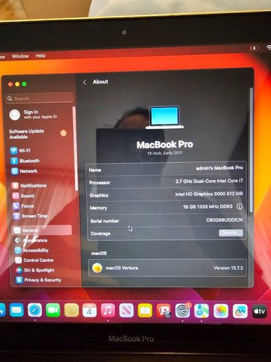 macbook pro i7 early 2011