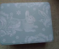 Storage tin, Thornback & Peel Winter rabbit tin, Tin Box,Gift.Storage