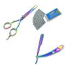 Set of Razor Scissors Shear 5.5" Cut Throat Razor For Shaving Wet Razor Image 2