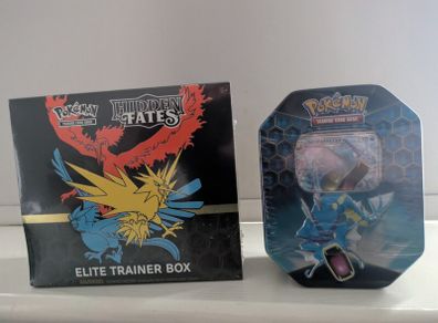 Pokemon Hidden Fates Etb + Gyarados Tin