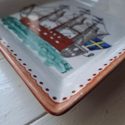 Pair of Galleon Display Plates