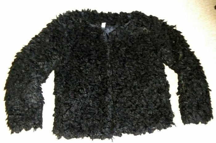 Black Fur jacket, size S